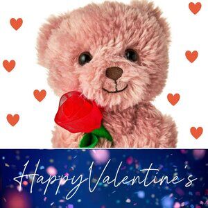 Pink Bear with Rose - The Perfect Valentine’s Day Gift